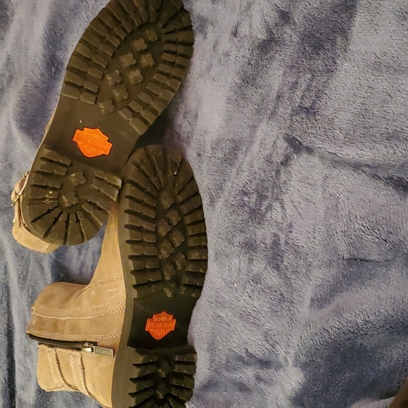 Harley-Davidson TAN Riding/Moto Boots - Picture 6 of 9